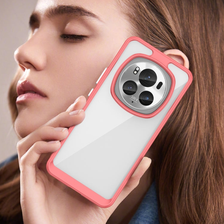 For Honor Magic6 Pro 5G Colorful Series Acrylic Hybrid TPU Phone Case(Red) by buy2fix