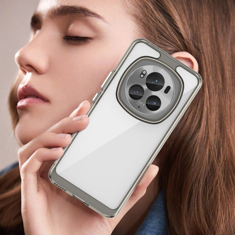 For Honor Magic6 Pro 5G Colorful Series Acrylic Hybrid TPU Phone Case(Transparent Grey) by buy2fix