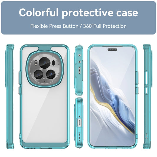 For Honor Magic6 Pro 5G Colorful Series Acrylic Hybrid TPU Phone Case(Transparent Blue) by buy2fix