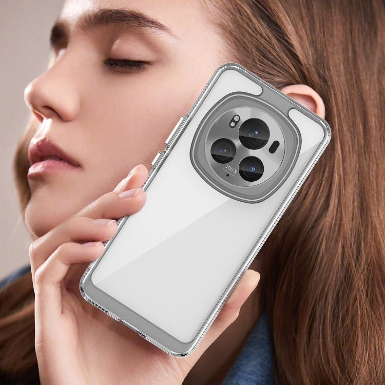 For Honor Magic6 Pro 5G Colorful Series Acrylic Hybrid TPU Phone Case(Transparent) by buy2fix