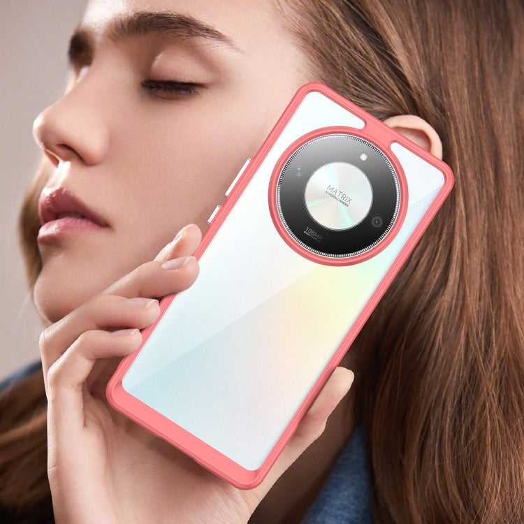 For Honor X50 GT Colorful Series Acrylic Hybrid TPU Phone Case(Red) by buy2fix