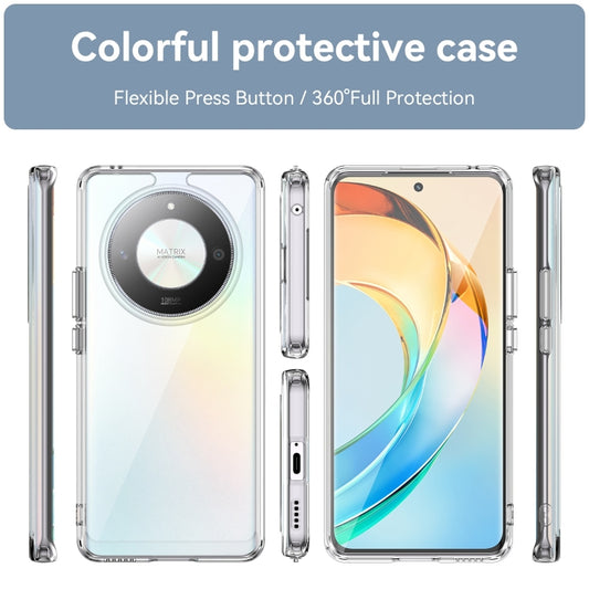For Honor X50 Pro Colorful Series Acrylic Hybrid TPU Phone Case(Transparent) by buy2fix