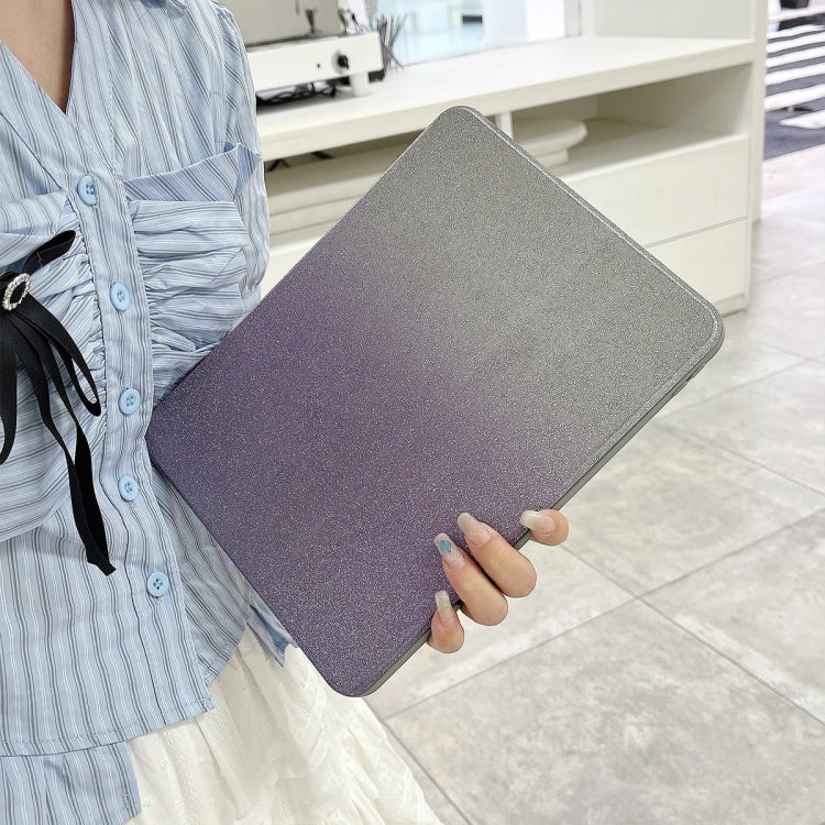 For iPad Pro 12.9 2022 / 2021 / 2020 Gradient Glitter Magnetic Split Leather Tablet Case(Purple) - iPad Pro 12.9 (2022/2021) Cases by buy2fix | Online Shopping UK | buy2fix