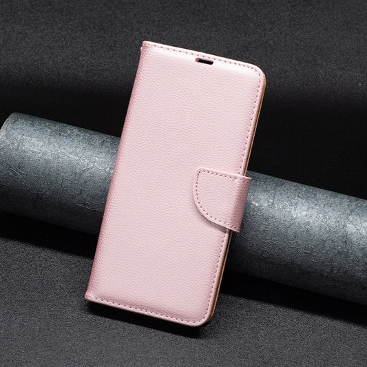 For iPhone 16 Plus Litchi Texture Pure Color Flip Leather Phone Case(Rose Gold) by buy2fix