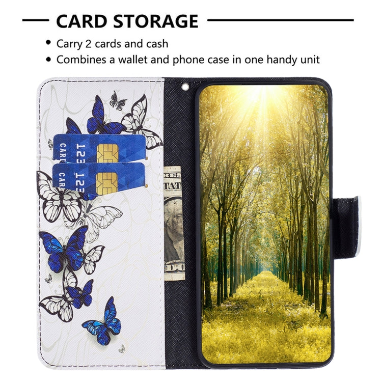 For iPhone 16 Pro Colored Drawing Pattern Flip Leather Phone Case(Butterflies) by buy2fix