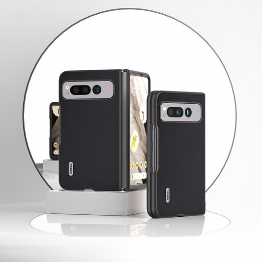 For Google Pixel Fold ABEEL Genuine Silky Soft Black Edge Phone Case(Black) by buy2fix