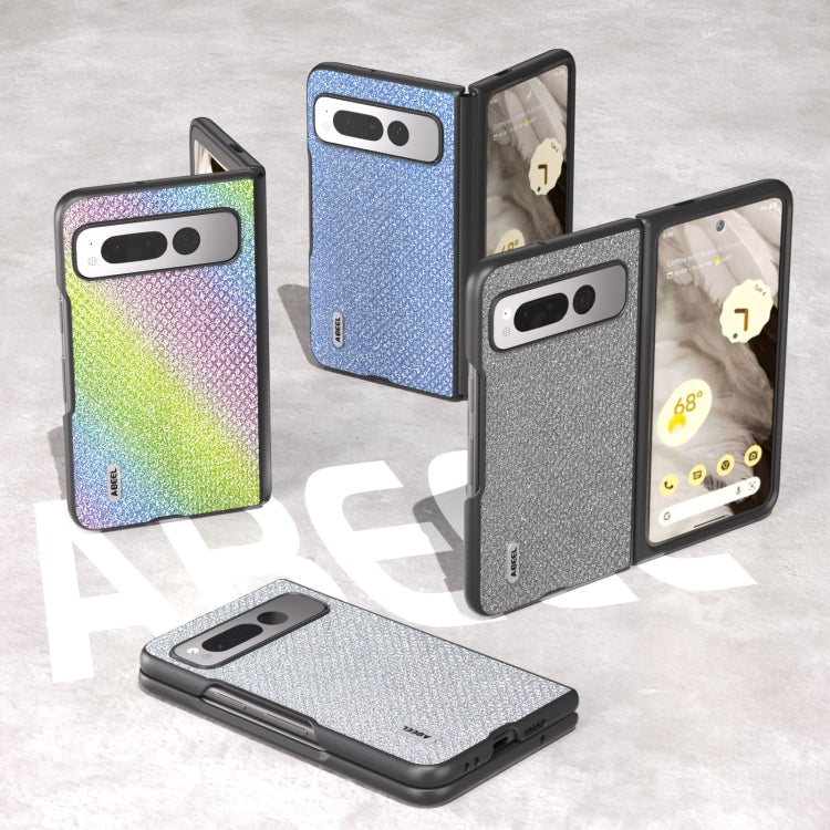 For Google Pixel Fold ABEEL Diamond Series Black Edge Phone Case(Rainbow) by buy2fix