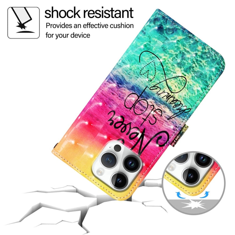 For iPhone 16 Pro Max 3D Painting Horizontal Flip Leather Phone Case(Chasing Dreams) by buy2fix