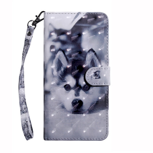 For Google Pixel 9 3D Painted Pattern Leather Phone Case(Husky) by buy2fix