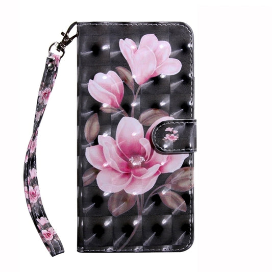 For Google Pixel 9 Pro 3D Painted Pattern Leather Phone Case(Pink Flower) by buy2fix