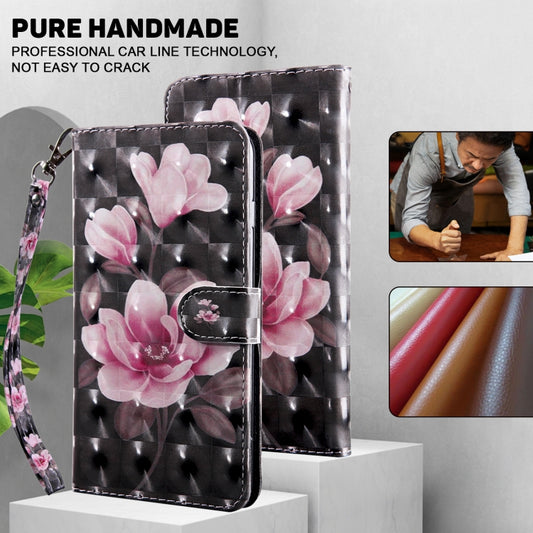 For Google Pixel 9 Pro XL 3D Painted Pattern Leather Phone Case(Pink Flower) by buy2fix