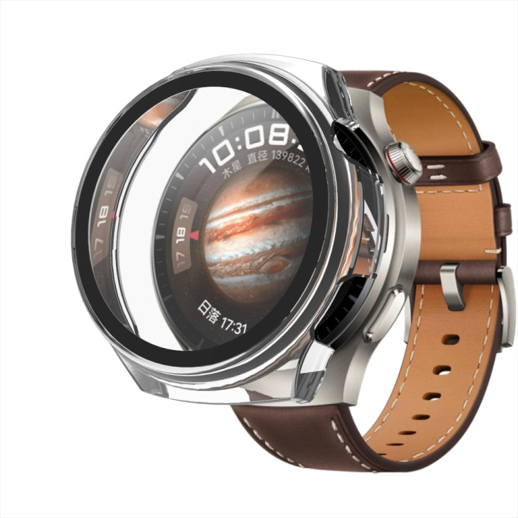 For Huawei Watch 4 Tempered Film + PC Integrated Watch Protective Case(White) by buy2fix