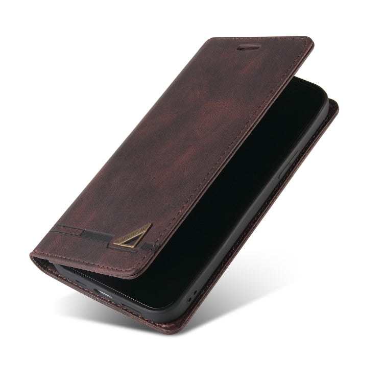 For Xiaomi Redmi Note 12 Pro 4G Global Skin Feel Anti-theft Brush Horizontal Flip Leather Case with Holder(Brown) by buy2fix