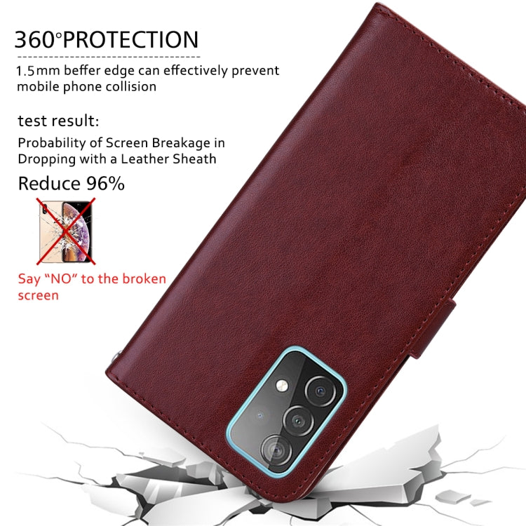 For Samsung Galaxy S24 Rose Embossed Flip PU Leather Phone Case(Brown) by buy2fix
