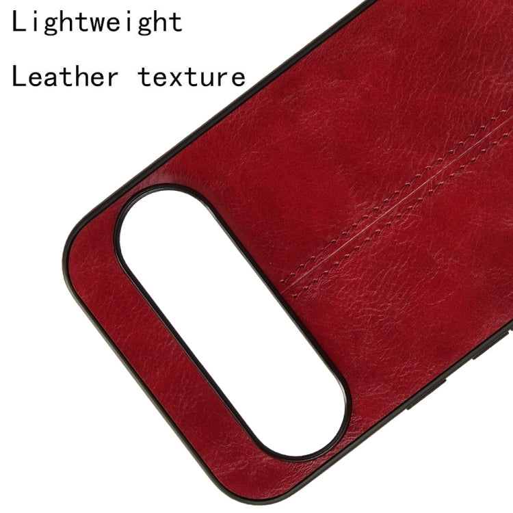 For Google Pixel 9 Pro XL Cow Pattern Sewing Back Cover Phone Case(Red) by buy2fix
