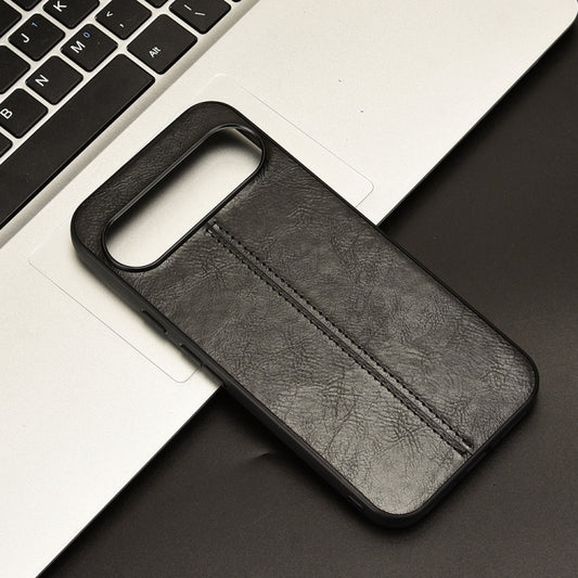 For Google Pixel 9 / Pixel 9 Pro Cow Pattern Sewing Back Cover Phone Case(Black) by buy2fix