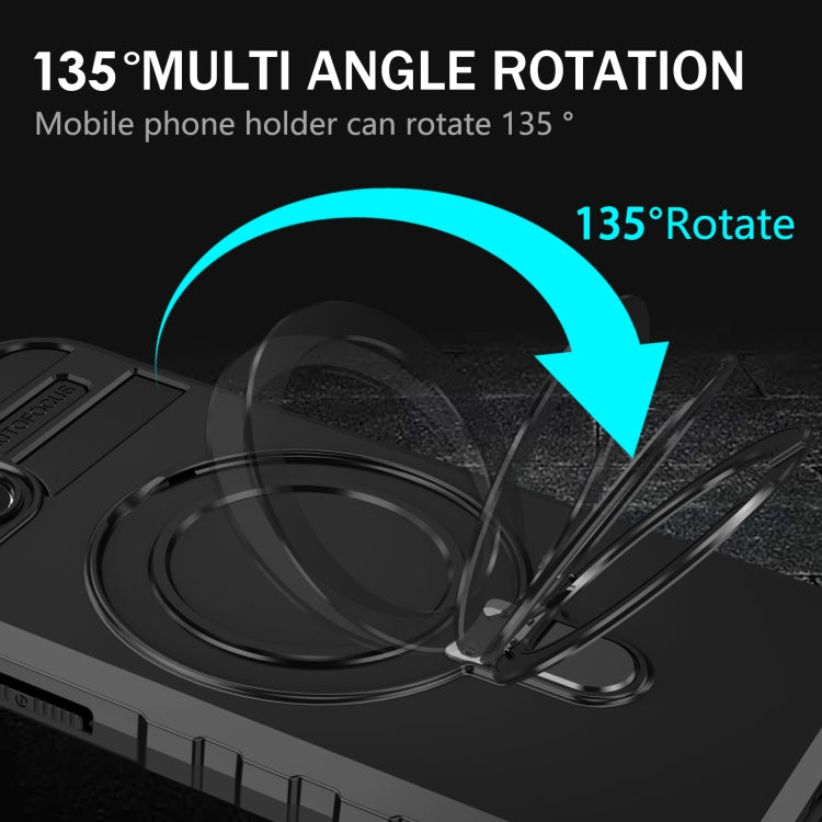 For iPhone 13 MagSafe Magnetic Holder Phone Case(Black) by buy2fix