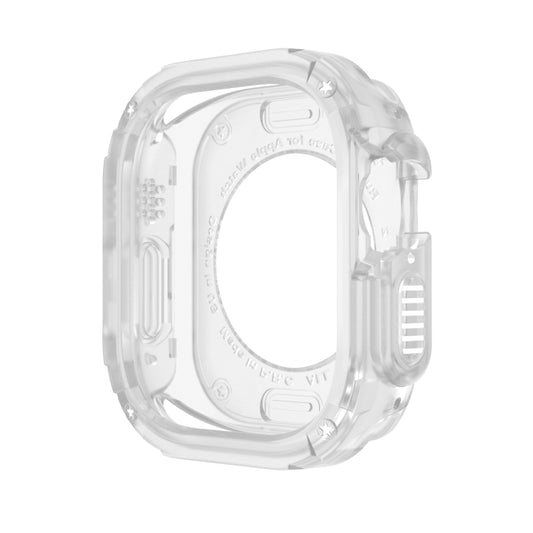 For Apple Watch Ultra 3 / 2 / 1 49mm 2-in-1 PC Hybrid TPU Armor Watch Case(Transparent) by buy2fix