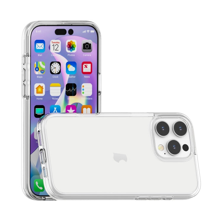For iPhone 16 Pro Shockproof Terminator Transparent Phone Case(Transparent) by buy2fix