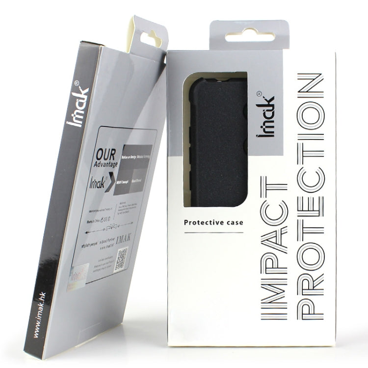 For Motorola Edge 40 Neo imak Shockproof Airbag TPU Phone Case(Matte Black) by imak