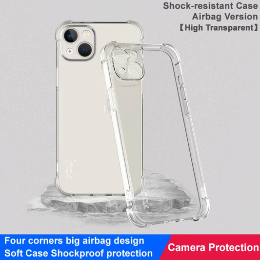 For iPhone 15 Plus imak Shockproof Airbag TPU Phone Case(Transparent) by imak