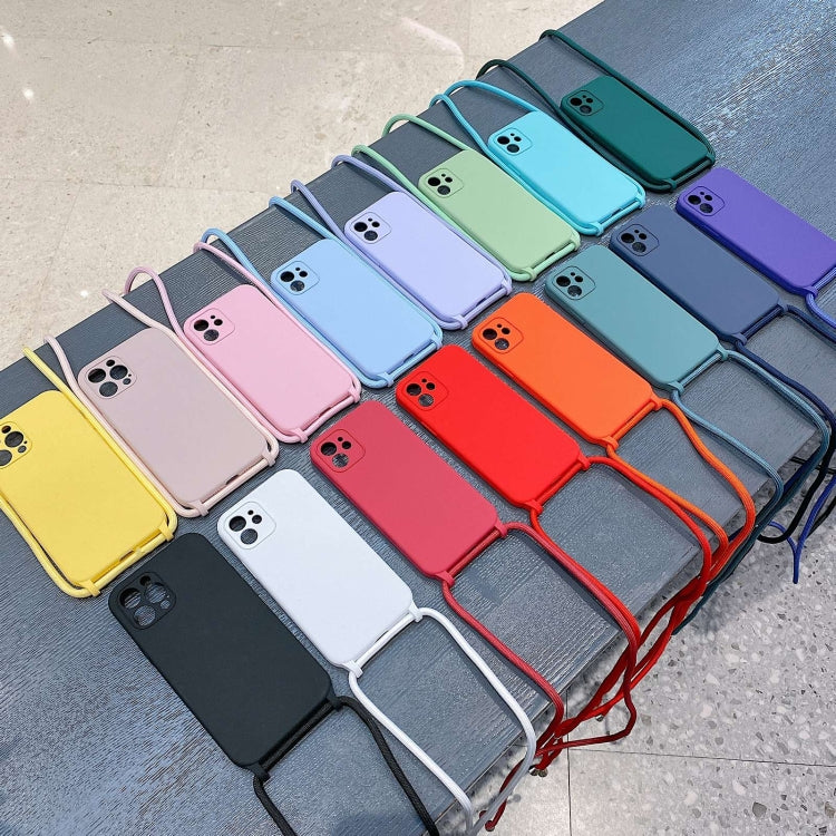 For iPhone 16 Pro Max Crossbody Lanyard Liquid Silicone Case(Orange) by buy2fix