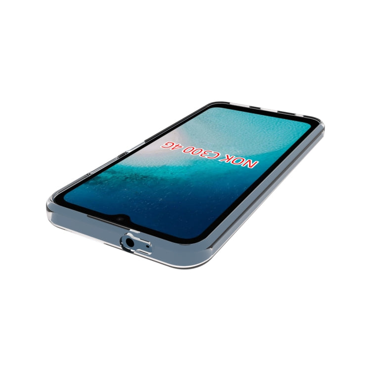 For Nokia C300 4G Waterproof Texture TPU Phone Case(Transparent) by buy2fix