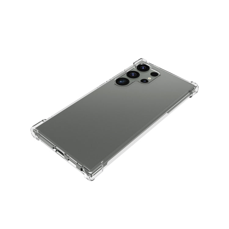 For Samsung Galaxy S24 Ultra 5G Shockproof Non-slip Thickening TPU Phone Case(Transparent) by buy2fix