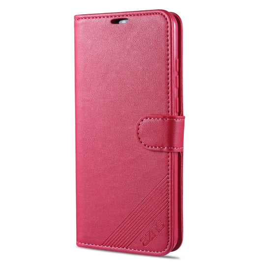 For Huawei Honor 9A AZNS Sheepskin Texture Horizontal Flip Leather Case with Holder & Card Slots & Wallet(Red) - Honor Cases by AZNS | Online Shopping UK | buy2fix