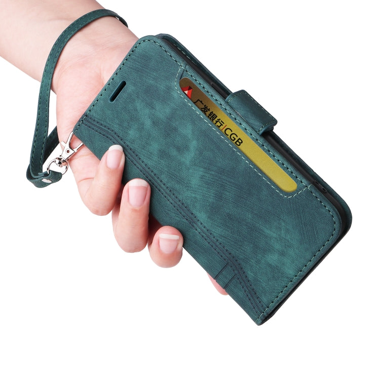 For Samsung Galaxy S24 BETOPNICE Dual-side Buckle Leather Phone Case(Green) by BETOPNICE
