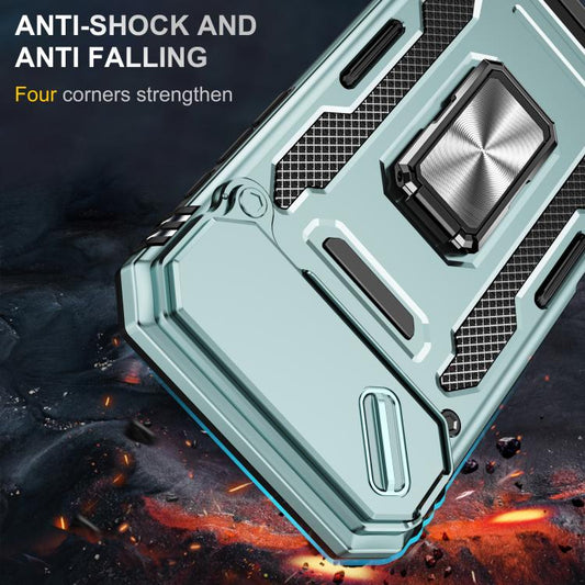 For iPhone Air Armor PC + TPU Camera Shield Phone Case(Alpine Green) - iPhone Air Cases by buy2fix | Online Shopping UK | buy2fix