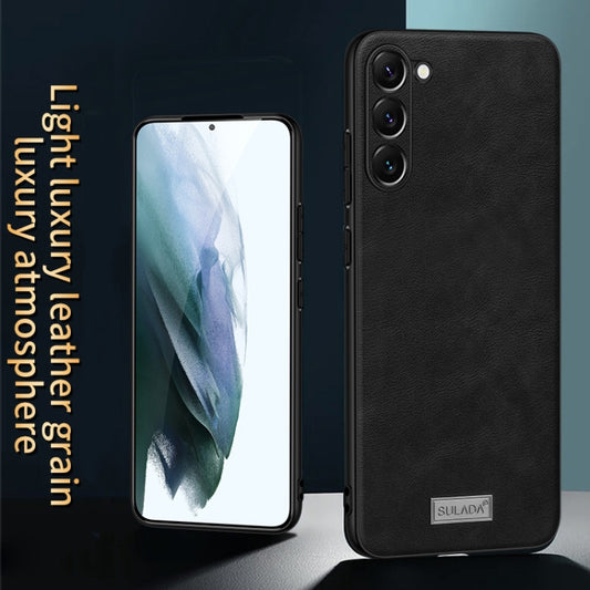 For Samsung Galaxy S23+ 5G SULADA Shockproof TPU Hybrid Handmade Leather Phone Case(Green) - Galaxy S23+ 5G Cases by SULADA | Online Shopping UK | buy2fix