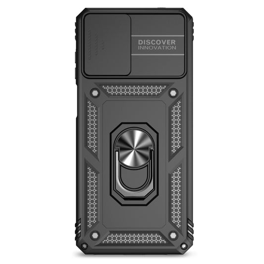 For Motorola Moto G22 5G / Moto G Play 2024 Sliding Camshield Holder Phone Case(Black) by buy2fix