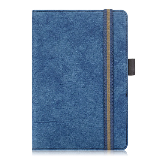 For 7-8 inch Marble Cloth Texture Horizontal Flip Universal Tablet PC Leather Case with Pen Slot & Holder(Dark Blue) - 8 inch by buy2fix | Online Shopping UK | buy2fix