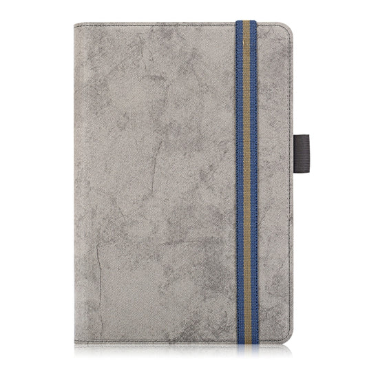 For 7-8 inch Marble Cloth Texture Horizontal Flip Universal Tablet PC Leather Case with Pen Slot & Holder(Grey) - 8 inch by buy2fix | Online Shopping UK | buy2fix