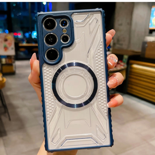 For Samsung Galaxy S23 5G CD Texture Magsafe Phone Case(Sapphire) by buy2fix