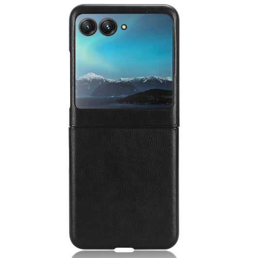 For Motorola Moto Razr 40 Ultra Litchi Texture Back Cover Phone Case(Black) by buy2fix