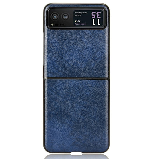 For Motorola Moto Razr 40 Litchi Texture Back Cover Phone Case(Blue) by buy2fix