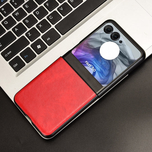 For Motorola Razr 50 Litchi Texture Back Cover Phone Case(Red) by buy2fix