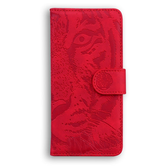 For Samsung Galaxy S24+ 5G Tiger Embossing Pattern Flip Leather Phone Case(Red) by buy2fix