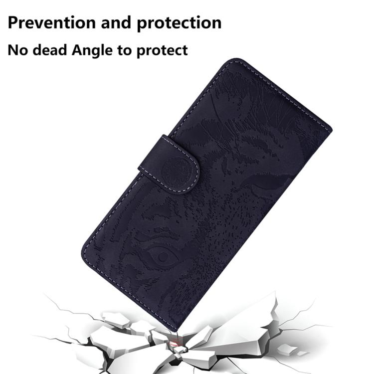 For iPhone Air Tiger Embossing Pattern Leather Phone Case(Black) - iPhone Air Cases by buy2fix | Online Shopping UK | buy2fix