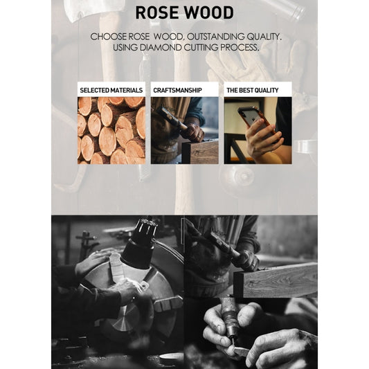 For iPhone XR R-JUST Metal + Wood Frame Protective Case by R-JUST