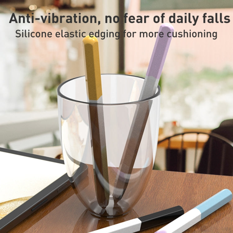 For Samsung Galaxy Tab S7 LOVE MEI Rainbow Liquid Silicone Protective Pen Case(Purple) by LOVE MEI