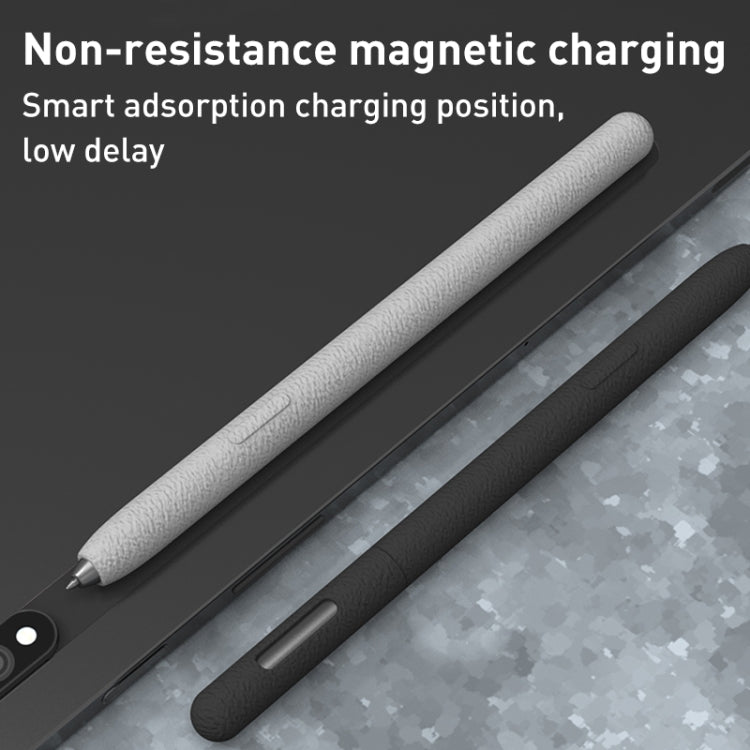 For Samsung Galaxy Tab S6 Lite LOVE MEI Frosted Leather Texture Silicone Protective Pen Case(Green) by LOVE MEI