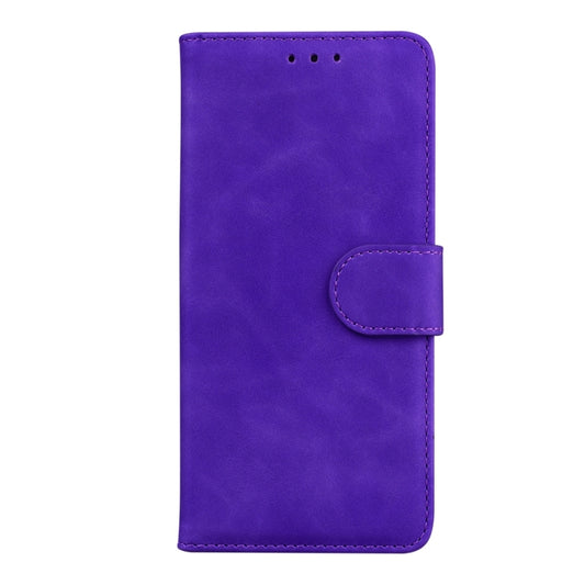 For Xiaomi Redmi Note 13 Pro 5G Skin Feel Pure Color Flip Leather Phone Case(Purple) by buy2fix