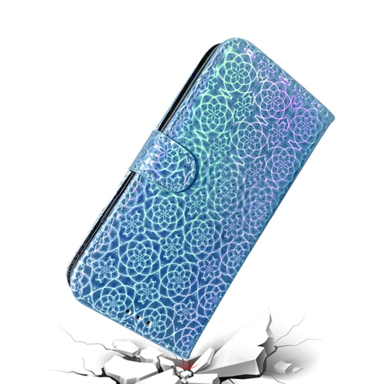 For iPhone 16 Pro Max Colorful Magnetic Buckle Leather Phone Case(Blue) by buy2fix