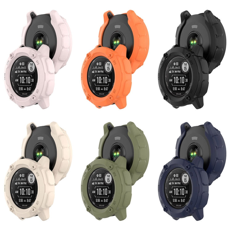 For Garmin Instinct 2X Armor Hollow Watch Protective Case(Orange) by buy2fix
