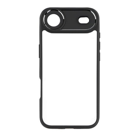 For iPhone 17 Air Frosted TPU + Transparent PC Phone Case(Black) - iPhone 17 Air Cases by buy2fix | Online Shopping UK | buy2fix