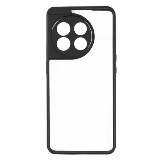 For OnePlus 11 Frosted TPU + Transparent PC Phone Case(Black) by buy2fix