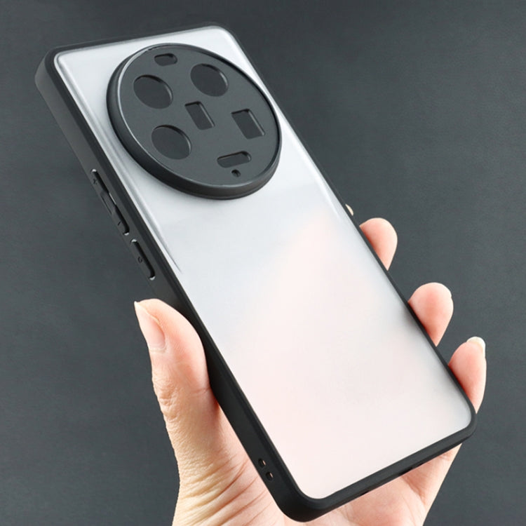 For Xiaomi 13 Ultra Frosted TPU + Transparent PC Phone Case(Black) by buy2fix